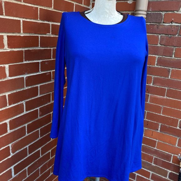 Eileen Fischer royal blue every day anywhere swing dress, beautiful! - Picture 1 of 4